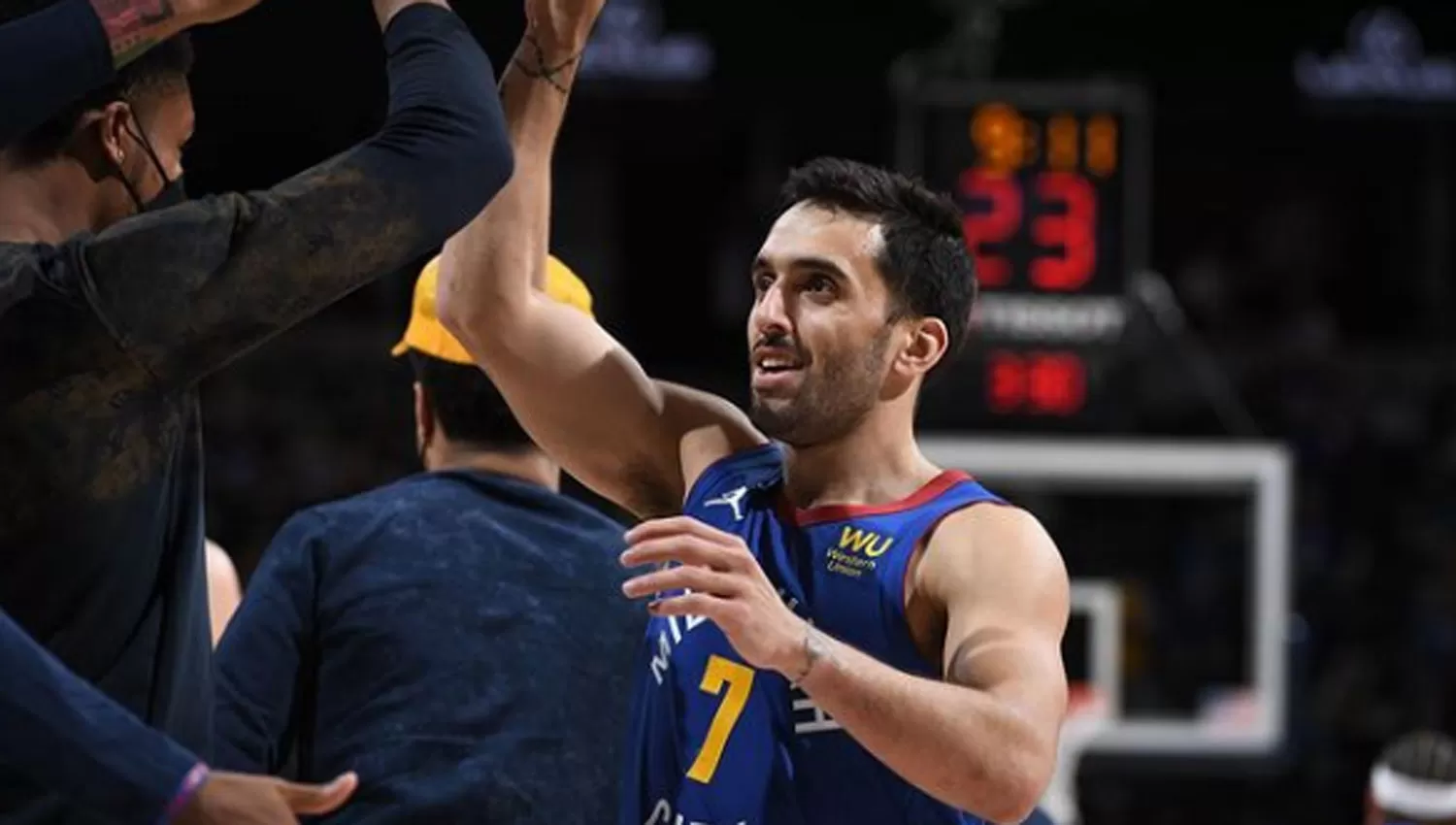 HECHO REALIDAD. Campazzo tuvo una temporada soñada en su debut en la NBA junto a Denver Nuggets.