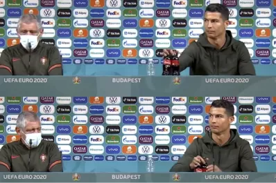 Una pequeña acción de Ronaldo hizo caer las acciones de Coca Cola