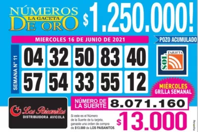 Los Números de Oro de LA GACETA