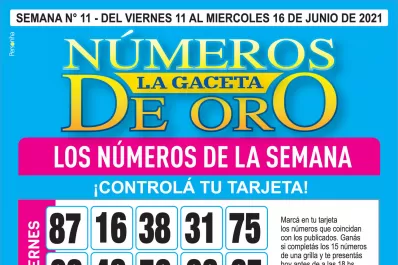 ¡Mucha suerte! Esta es la grilla completa de los Números de Oro