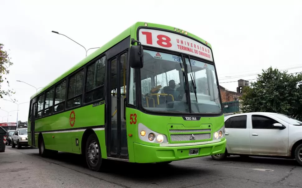 NUEVOS COCHES.  Los coches de la Línea 18 ahora se distinguen del resto por su color verde intenso. 