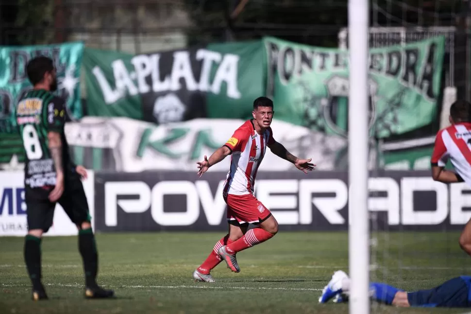 QUIERO VOLVER A FESTEJAR. Marcelo Estigarribia convirtió un gol por última vez el 19 de abril frente a Nueva Chicago. 