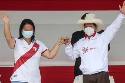 Perú: seguidores de Castillo y Fujimori convocaron a nuevas marchas para mañana