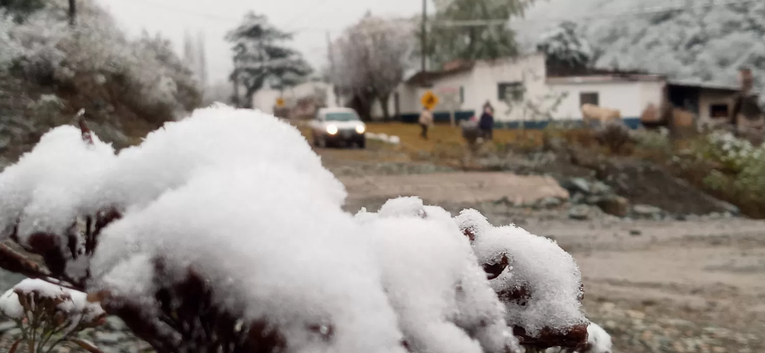 San Pedro de Colalao se cubrió de nieve: postales de La Sucursal del Cielo