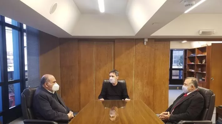 EN BUENOS AIRES. Manzur, junto a Lamothe y Juri Debo. Foto: Comunicación Pública