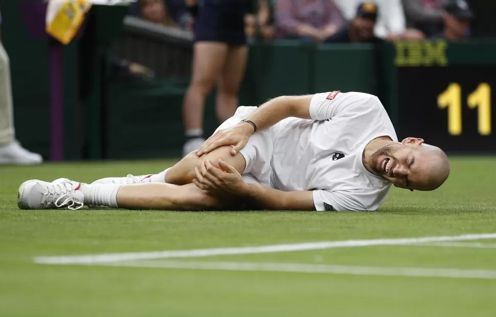 INTENSO. Mannaniro por momentos jugó mejor que Federer, pero la intensidad de la lesión fue superior a cualquier cosa. 