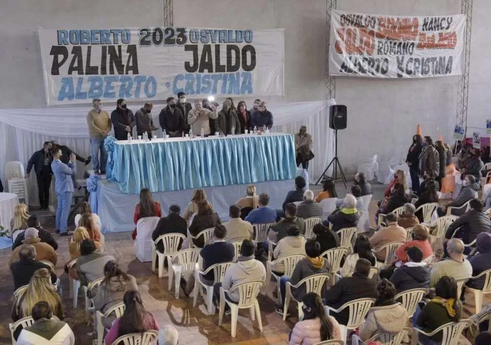 EN ALBERDI. Jaldo y sus aliados tienen previsto recorrer toda la provincia durante el mes de julio. 