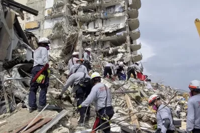 Miami: decidieron demoler los restos del edificio ante la llegada del huracán Elsa