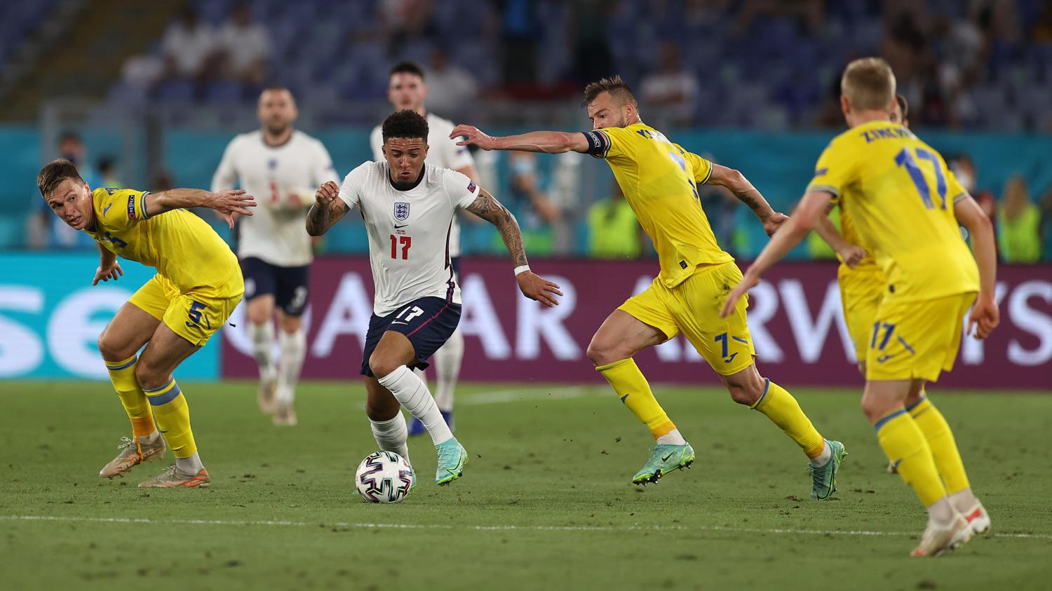 JADON SANCHO, FIGURA DE INGLATERRA. Foto Twitter @EURO2020