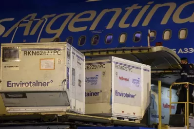 Llegó de China un vuelo de Aerolíneas con más de 700.000 vacunas