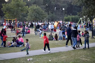 Un domingo de “normalidad” en el Parque 9 de Julio