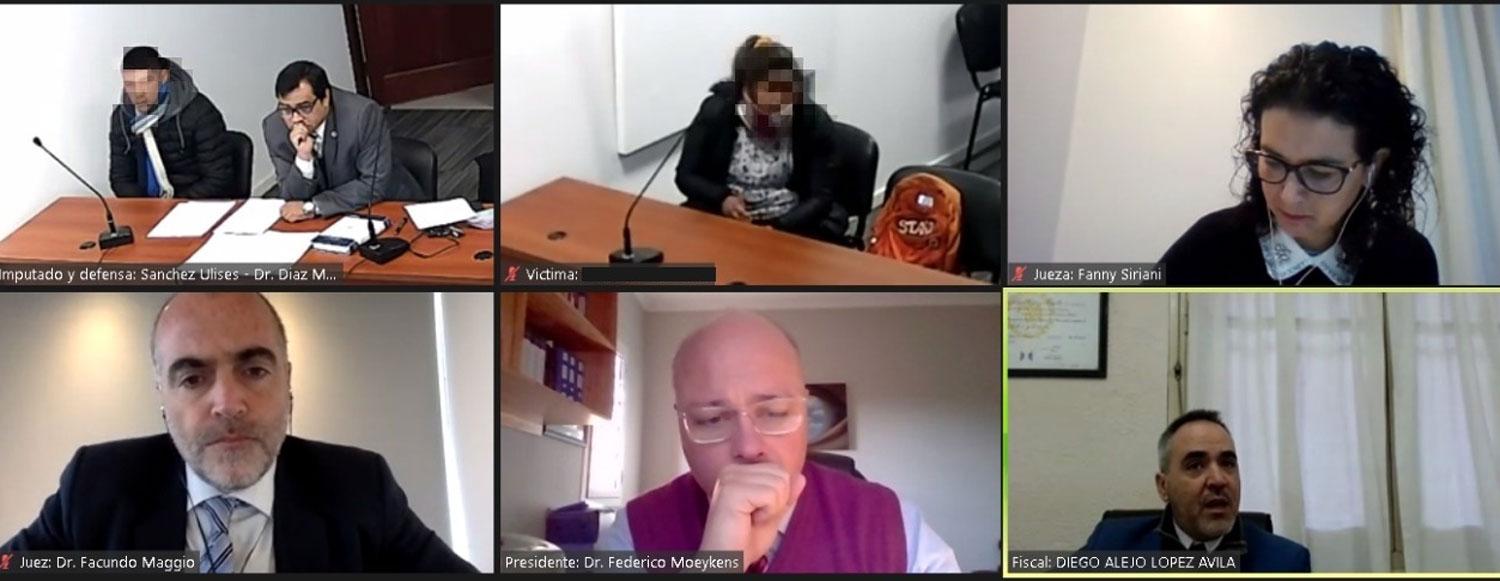 AUDIENCIA VIRTUAL. El debate oral contra el motochorro se cerró el viernes.