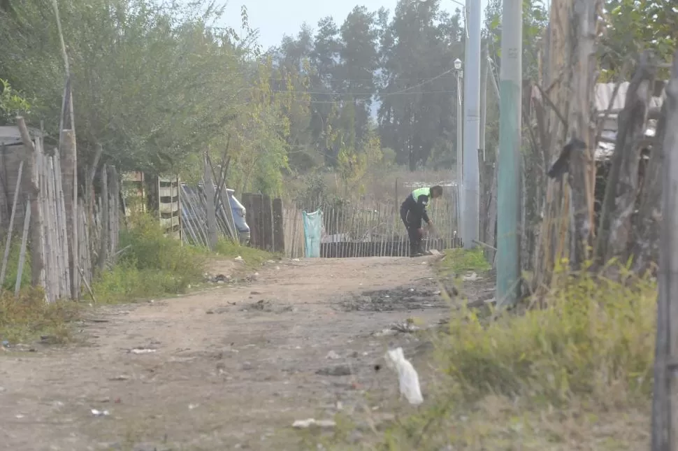 EL BARRIO. El asentamiento La Chabela, donde vivía la pequeña Rocío.  