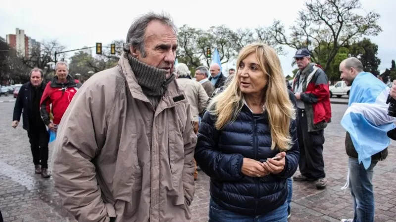 María Alejandra Vucasovich junton a Rutemann. Foto Rosario3