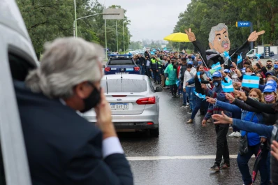 La vigilia peronista, previa a la visita presidencial