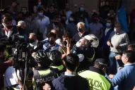 En fotos: así fueron los tensos cruces entre manifestantes y la Policía en Barrio Norte