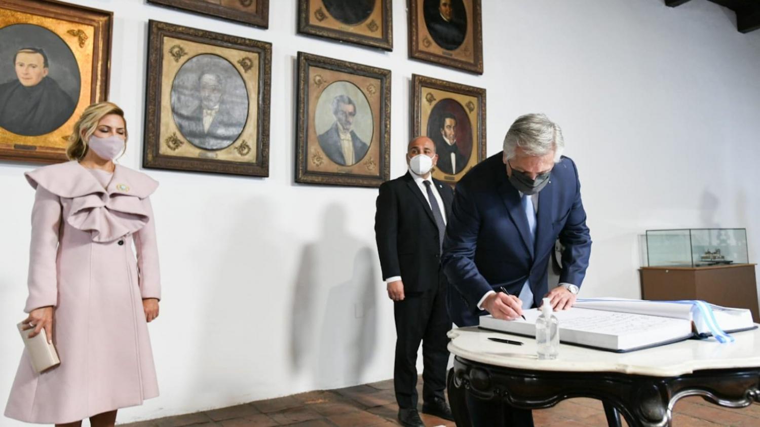 EN LA CASA HISTÓRICA. El presidente, Alberto Fernández, encabezó los actos oficiales por el 9 de Julio. Foto: Comunicación Pública