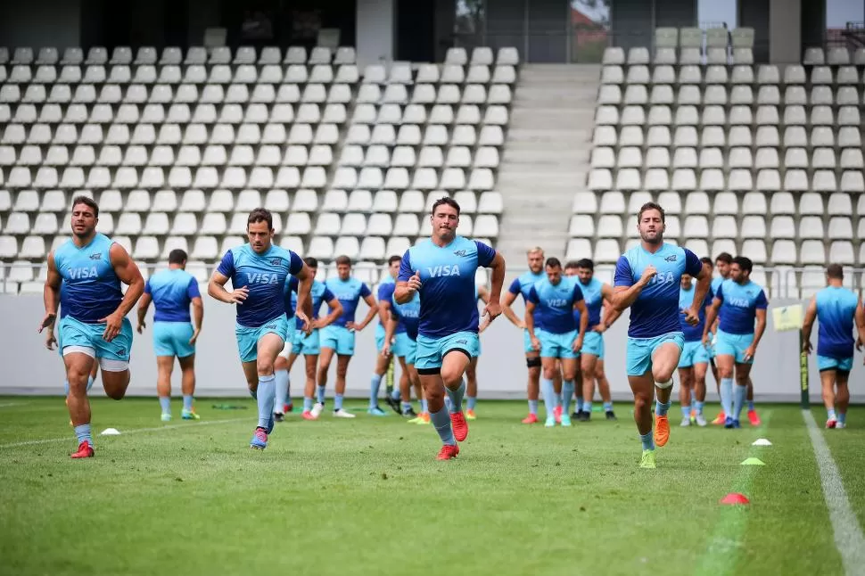 PREPARATIVOS. Los Pumas tienen que mejorar en varios aspectos para hacer frente al campeón europeo. 