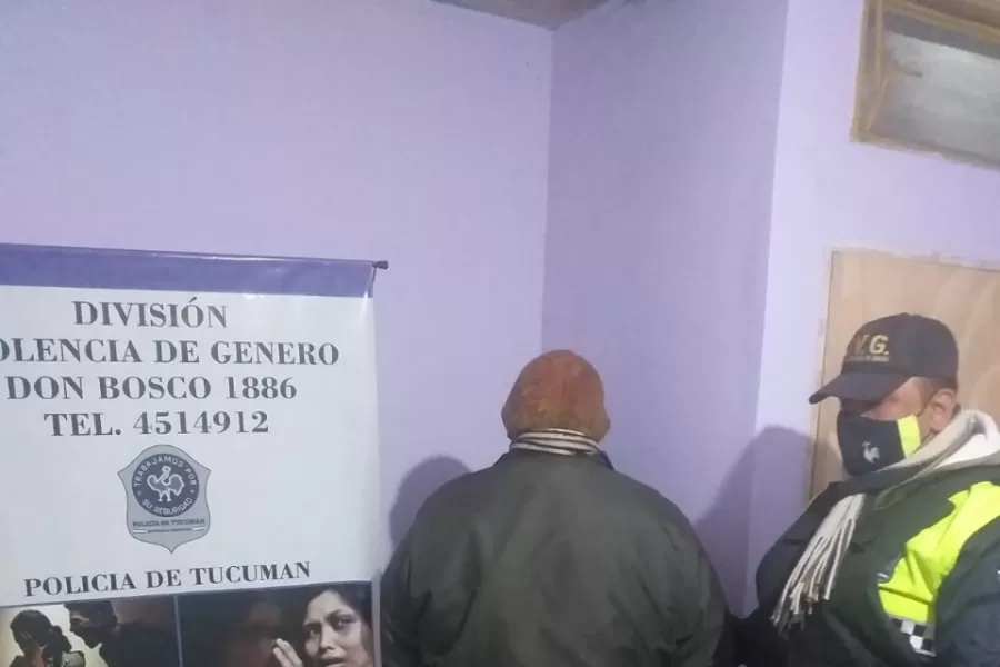 Detenido por violencia de género. Prensa de la Policía de Tucumán