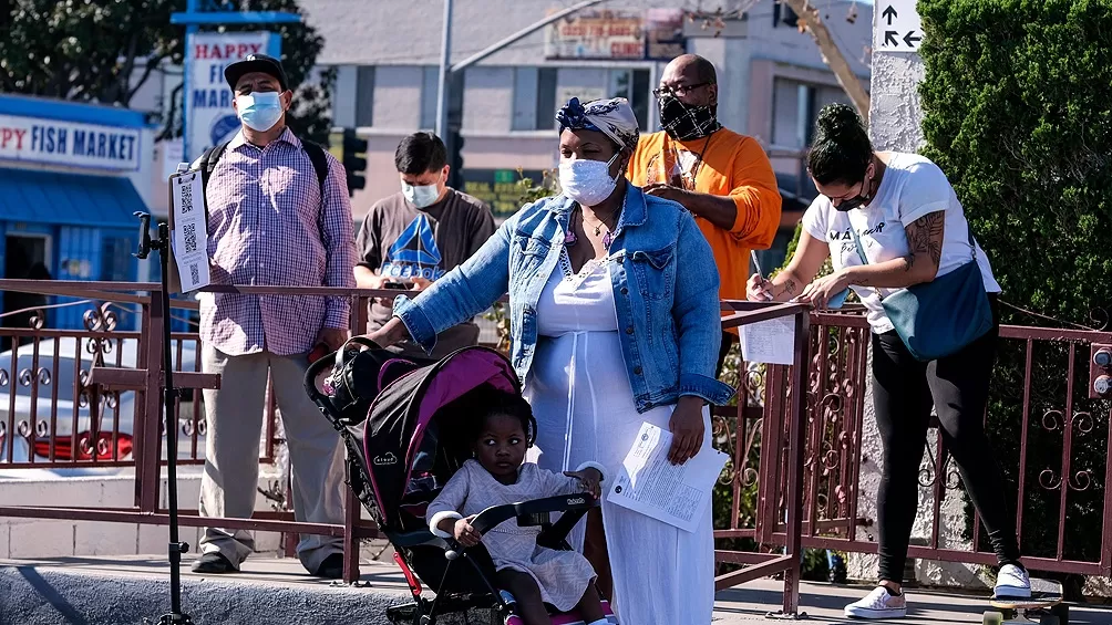 COVID  en Estados Unidos. Foto TELAM. 
