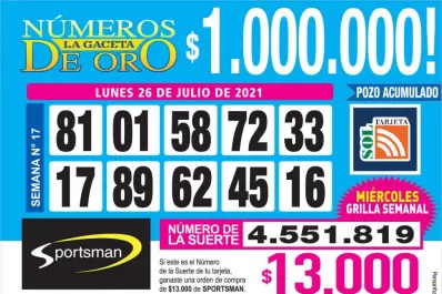 Los Números de Oro de LA GACETA