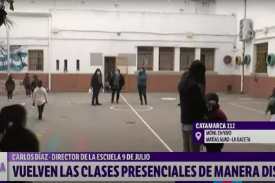 Clases presenciales: cómo fue el retorno en una escuela de la capital