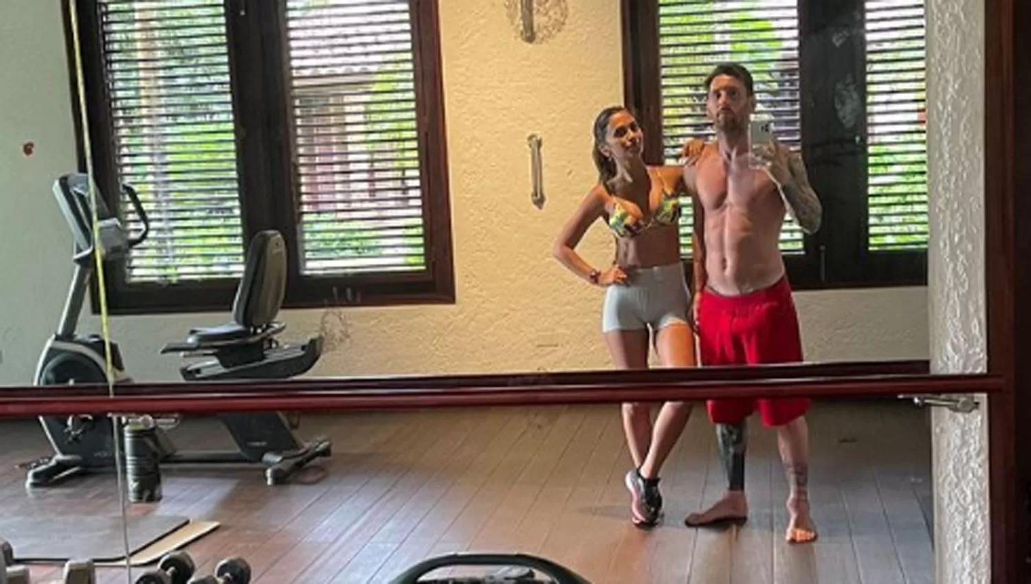 EN MIAMI. Lionel Messi y Antonella Roccuzzo descansan junto a toda su familia en Estados Unidos.