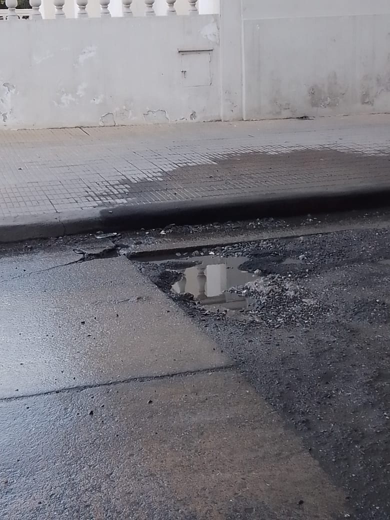 Paso vedado a personas con discapacidad