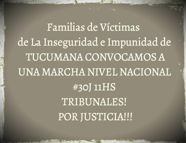 Familiares de víctimas de la impunidad y la inseguridad marcharán a Tribunales