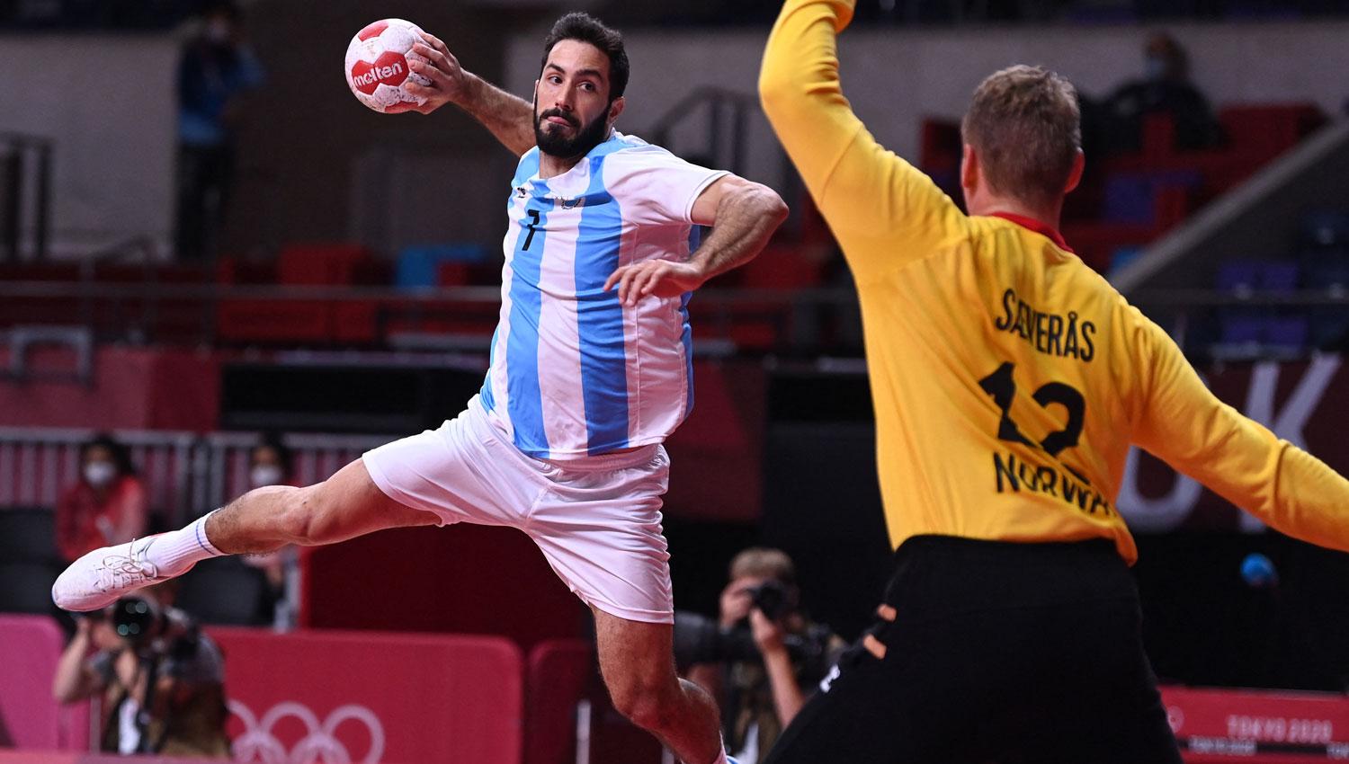 DERROTA. La Selección de handball cayó ante Noruega.