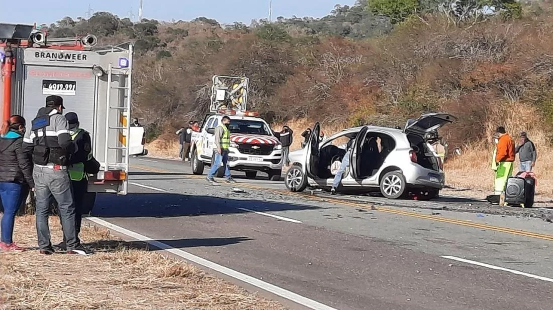 El lugar del accidente, cerca del peaje de Cabeza de Buey, en Salta.