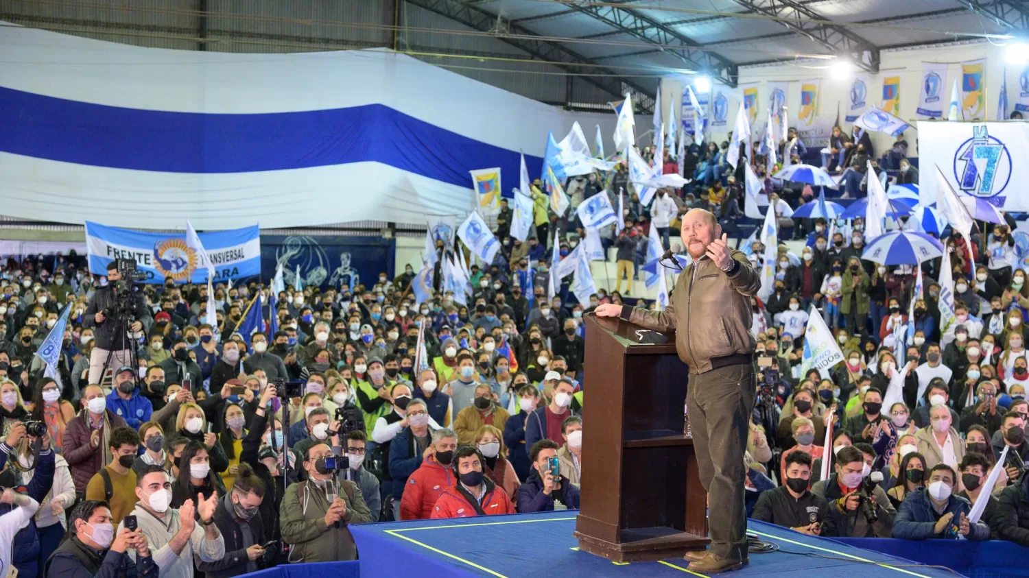 Acto de campaña de Gildo Infrán. Twitter de Infrán