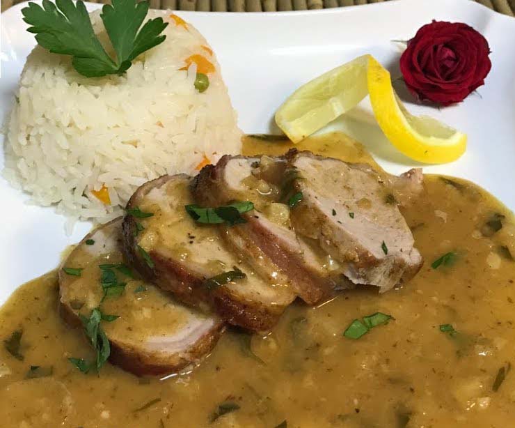  Lomo al limón.