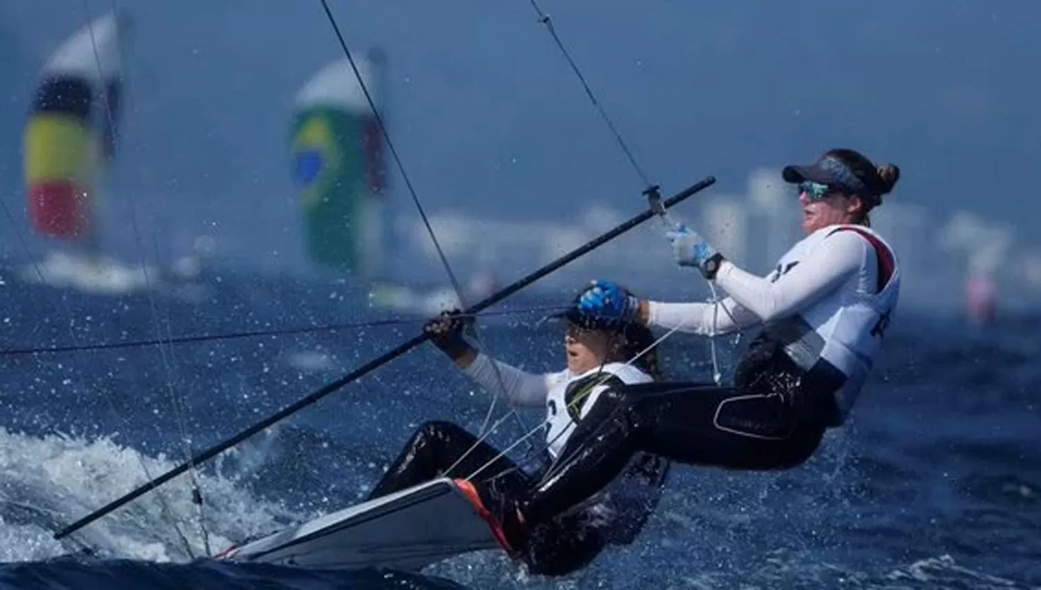 GRAN DÍA. La pareja argentina Travascio-Branz fue sexta, primera y octava en las pruebas de hoy.