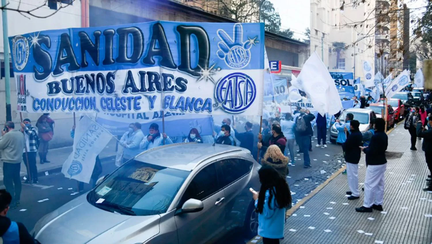 PROTESTA. Los trabajadores de la Sanidad tenían prevista una huelga para el 4 de agosto.