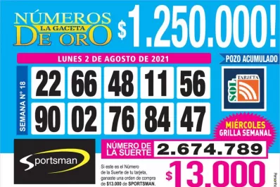 Los Números de Oro de LA GACETA