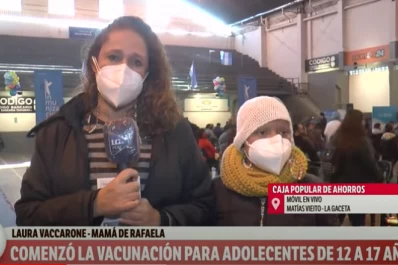 Rafaela padece una deficiencia inmunológica y fue una de las primeras en vacunarse
