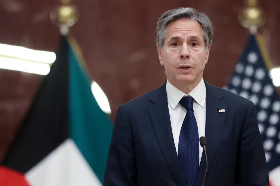 BLINKEN. Israel tiene el respaldo de Estados Unidos y Gran Bretaña reuters 