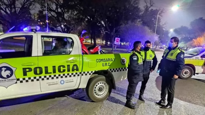 Operativo en el Parque 9 de Julio. 