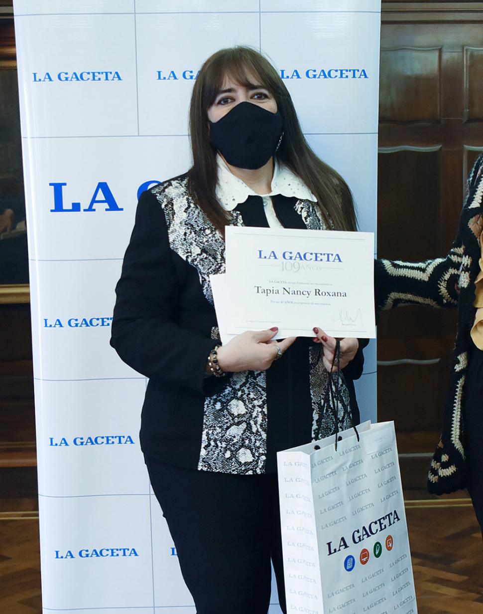 30 AÑOS. Nancy Tapia ingresó en 1991. 