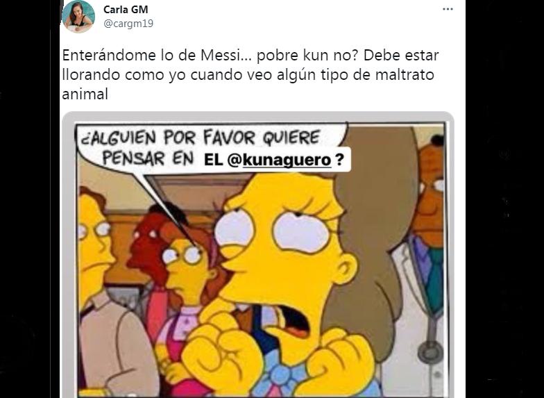 Se multiplicaron los memes sobre el Kun Agüero, tras la partida de Messi del Barcelona