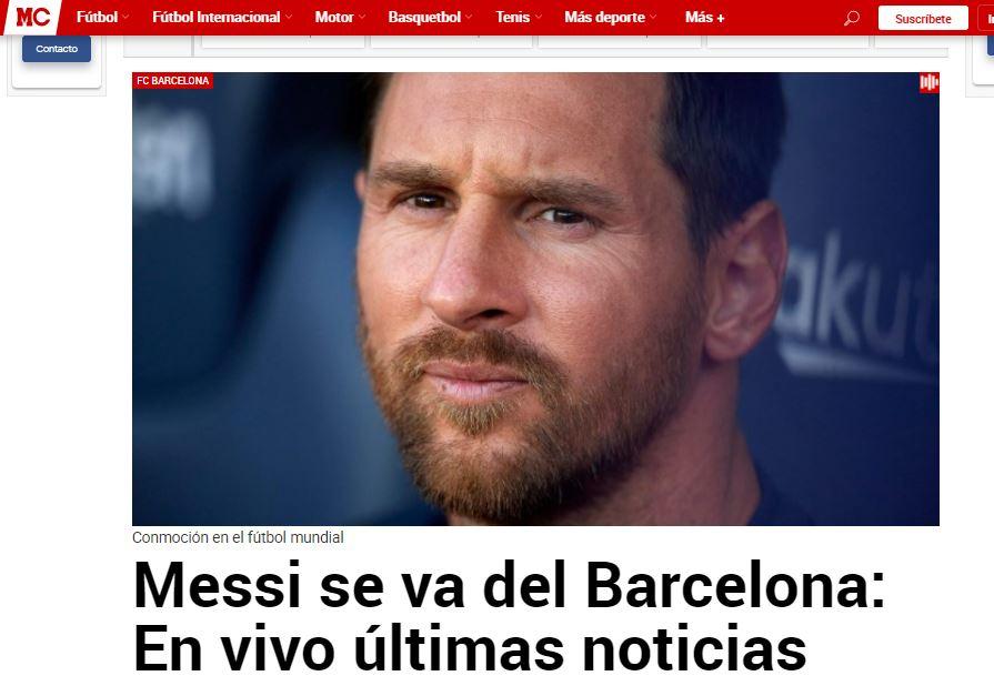 Los diarios del mundo hablan de la salida de Lionel Messi del Barcelona