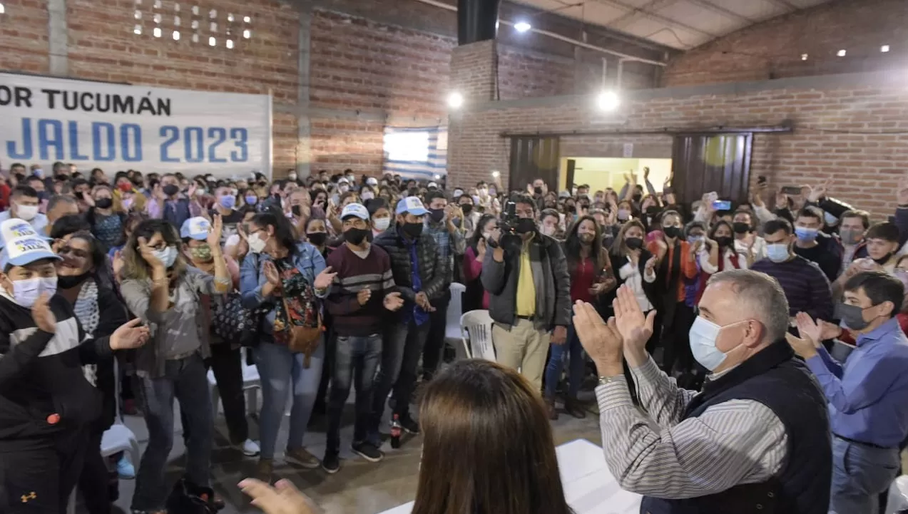 CON LA MIRADA EN LOS COMICIOS PROVINCIALES. El vicegobernador, Osvaldo Jaldo, aludió a las elecciones provinciales de dentro de dos años durante un acto en Trancas.