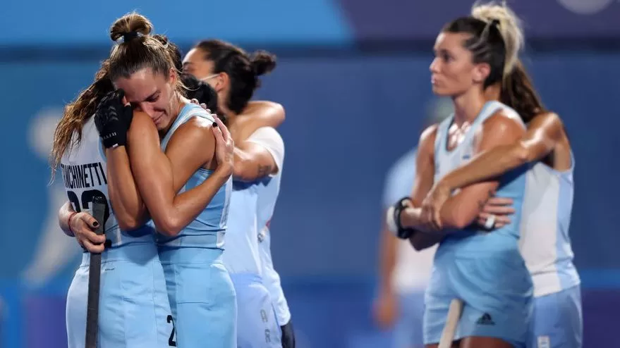 Las Leonas tras la derrota frente a Países Bajos