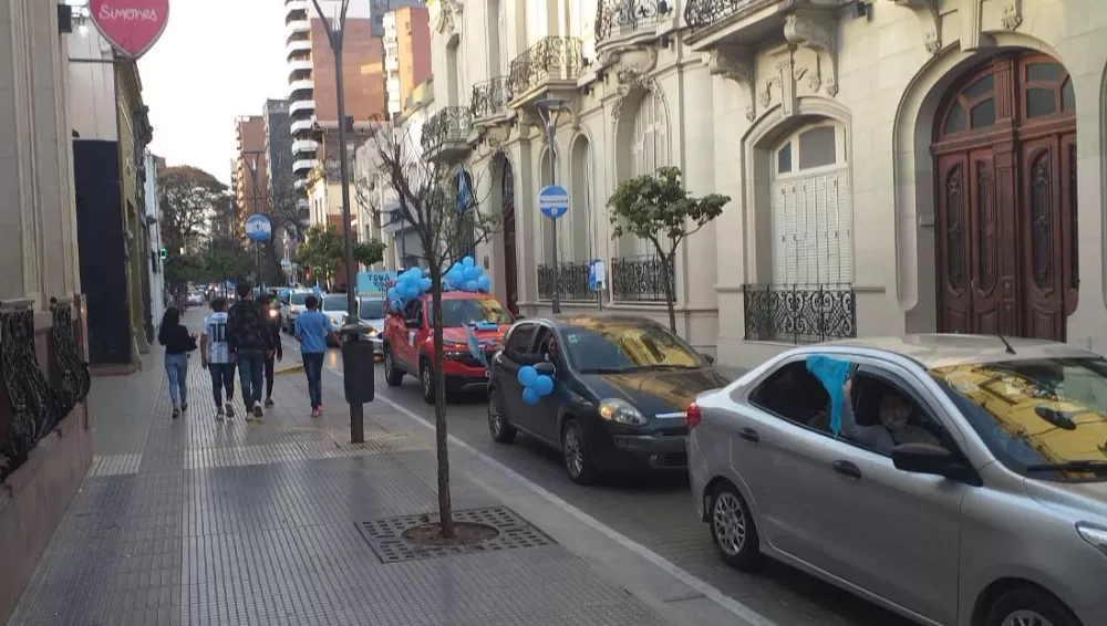 ACCIÓN. Con una caravana conmemoraron el Día Internacional de Acción por las dos Vidas.