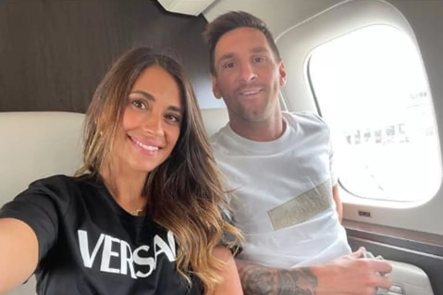 Antonela Roccuzzo y Lionel Messi