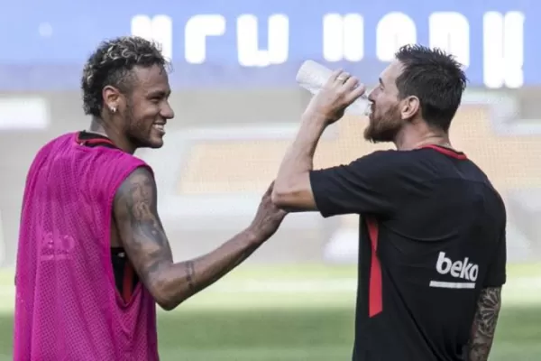 Neymar le dio la bienvenida a Messi: De nuevo juntos