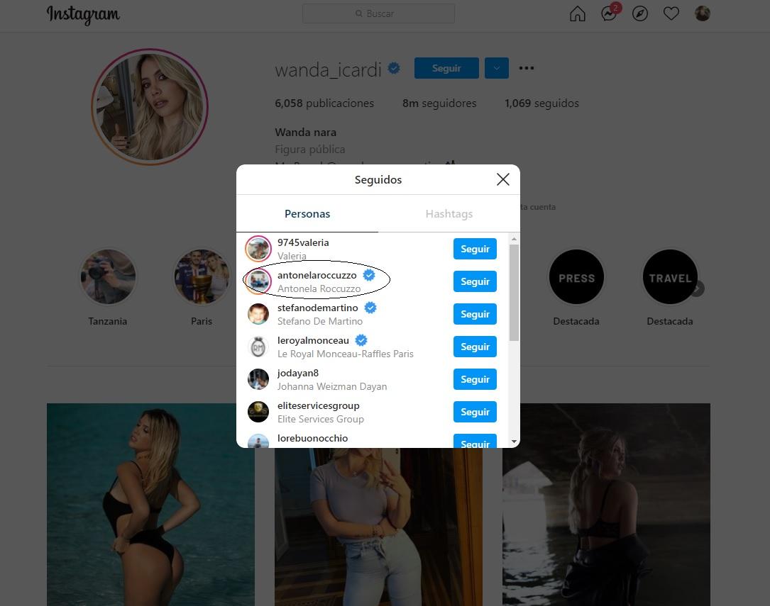 ¿Le da la bienvenida? Wanda Nara comenzó a seguir a Antonela Roccuzzo en Instagram