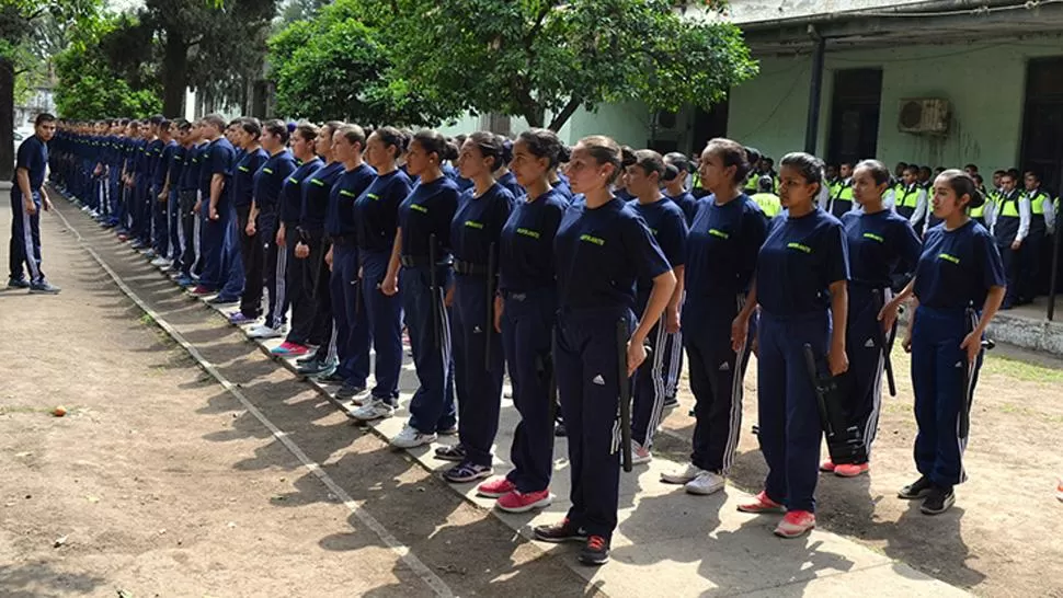 Nuevos aspirantes a la Policía.