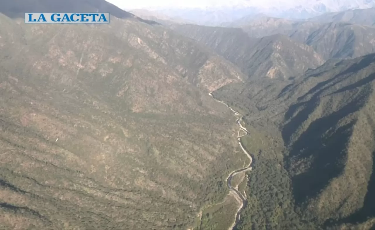 Vista aérea del camino a San José de Chasquivil.